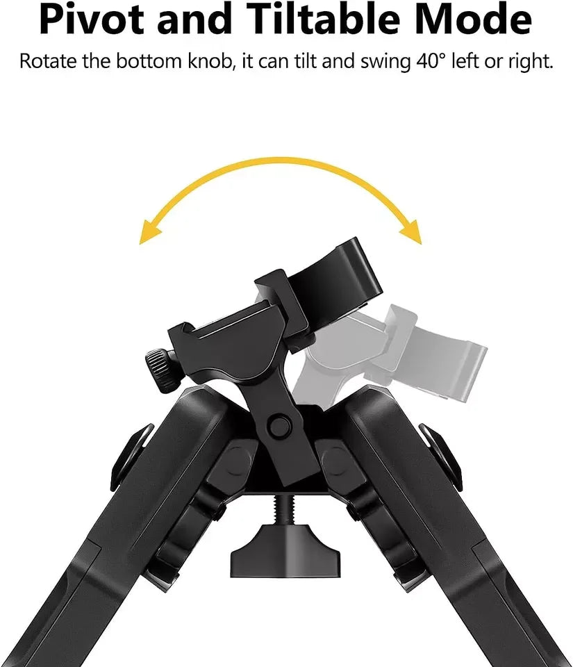 Adjustable Rifle Bipod — 20mm Rail Mount Shooting Support