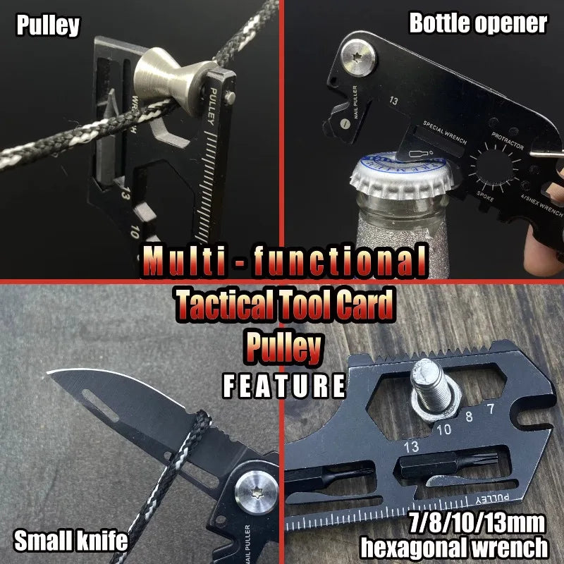Repair Folding EDC Multitool Card — Compact Outdoor Repair Tool