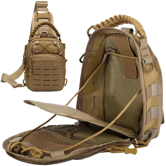 Toren Tactical Sling Pack — Crossbody EDC Shoulder Bag with MOLLE System
