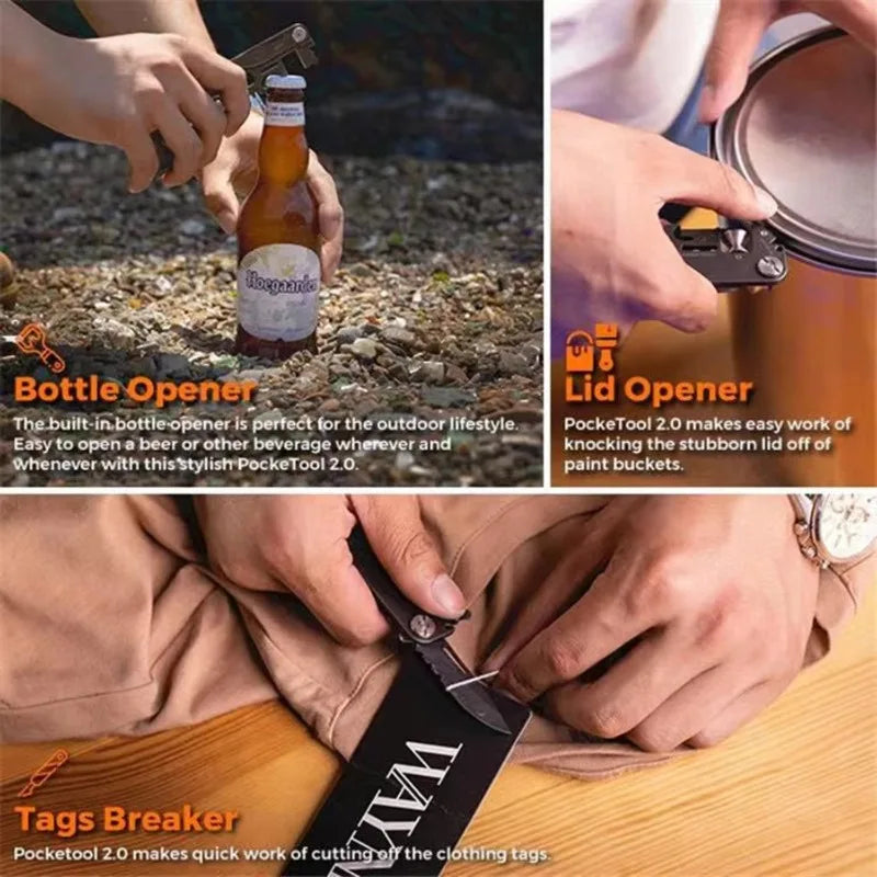 Repair Folding EDC Multitool Card — Compact Outdoor Repair Tool