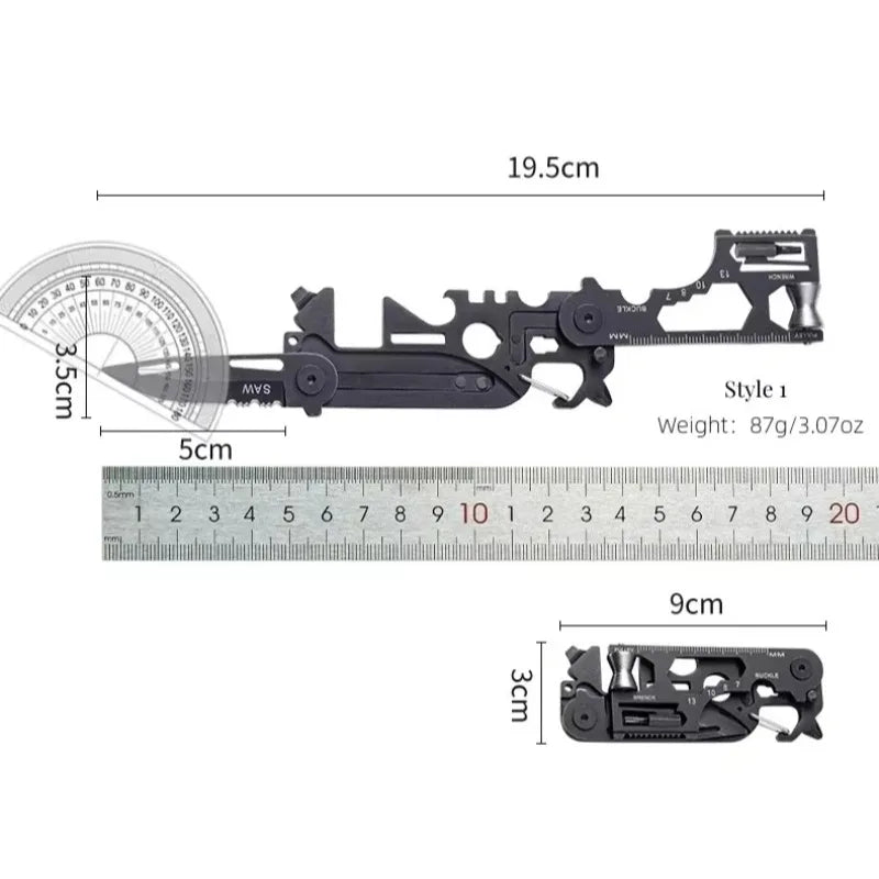 Repair Folding EDC Multitool Card — Compact Outdoor Repair Tool