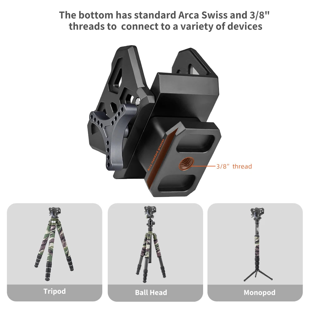 Toren Precision Rifle Saddle — Arca-Swiss Compatible Clamp for Tripods & Shooting Stands