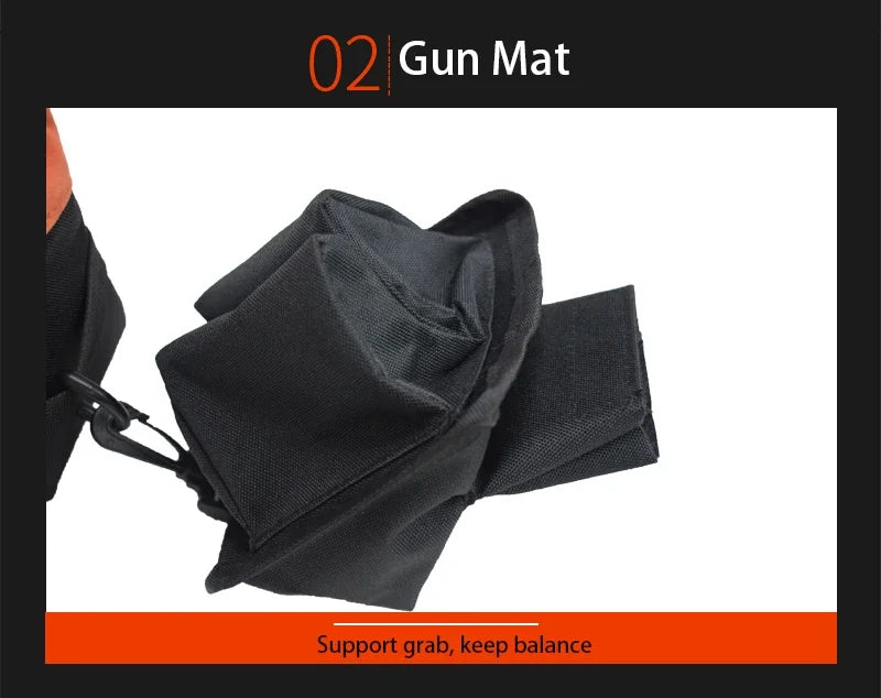 Toren Front & Rear Shooting Sandbag Set — Unfilled 600D Rifle Rest Bags