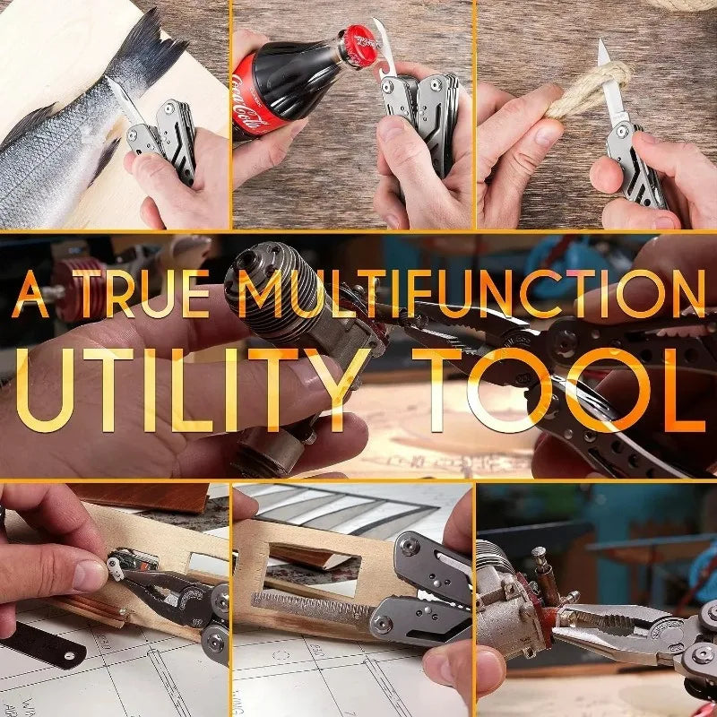 Toren 24-in-1 Folding Multitool Pliers — Full-Size EDC Survival & Field Tool