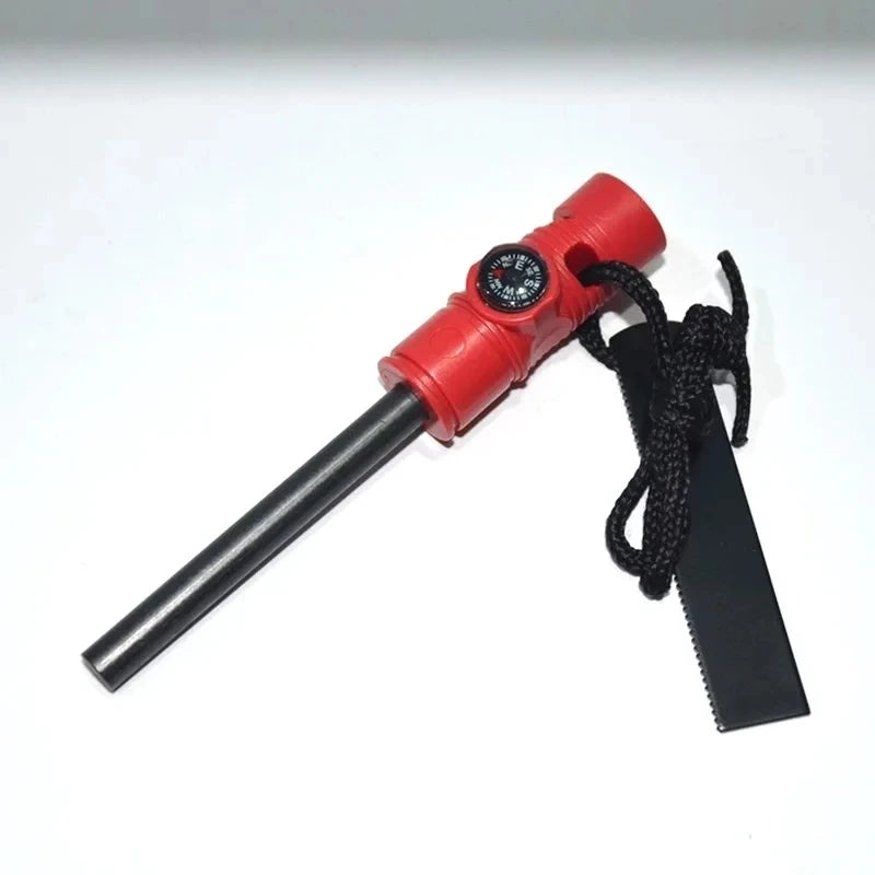 Toren Magnesium Fire Starter Rod — Solid Wood Handle with Scraper