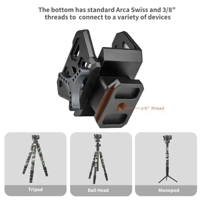 Toren Precision Rifle Saddle — Arca-Swiss Compatible Clamp for Tripods & Shooting Stands